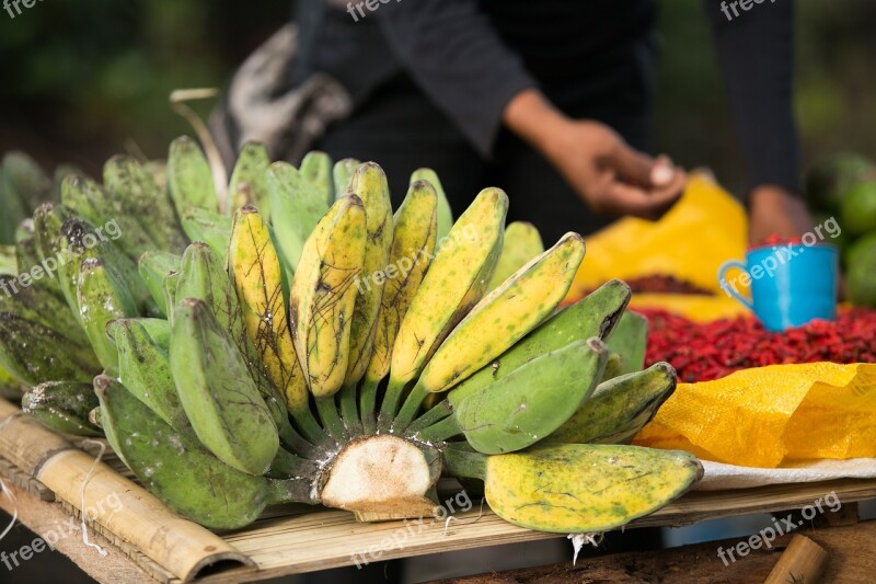 Bananas Fruit Exotica Healthy Tasty