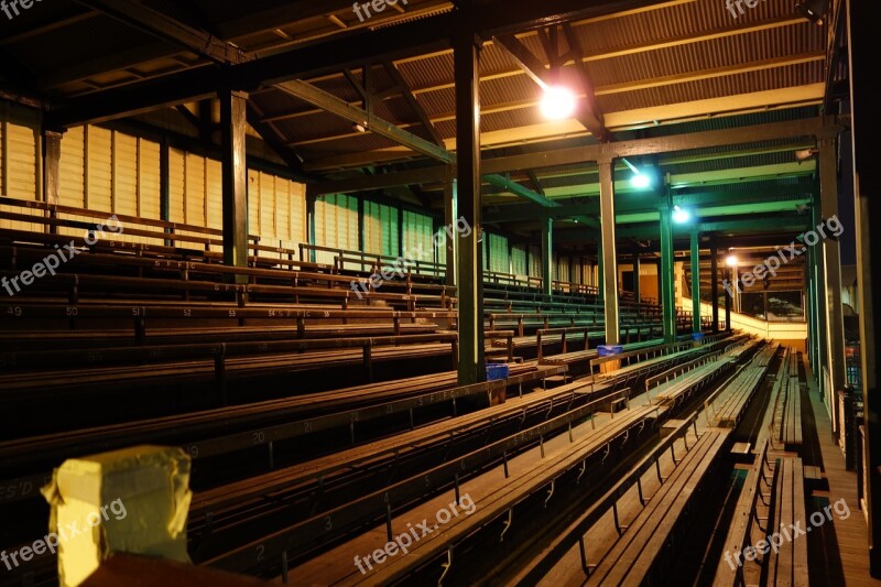 Stadium Bleachers Seats Midnight Haunted