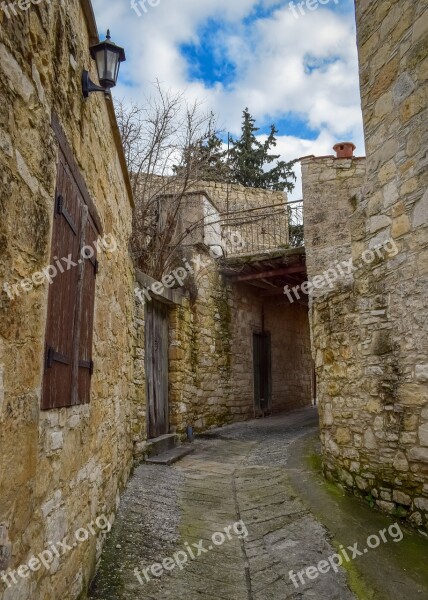 Cyprus Arsos Village Street Houses