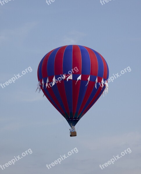 Balloon Hot Air Rising Sky Colorful