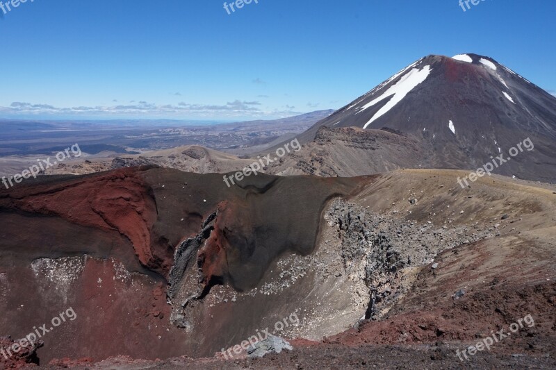 New Zealand Neuseeland Nature The Tongariro Alpine Crossing Tongariro