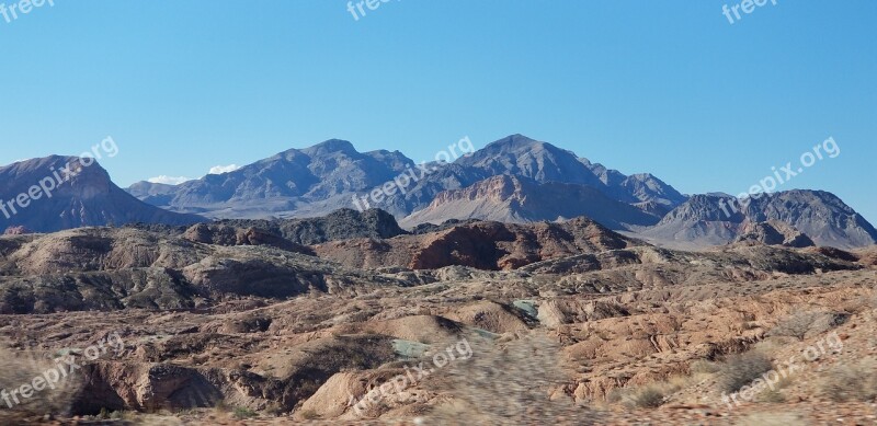 Desert Red Rock Lake Mead National Park Vacation Usa