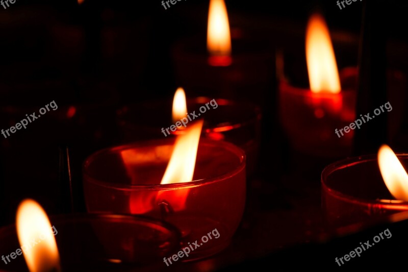 Candle Fire Christmas Candles Light