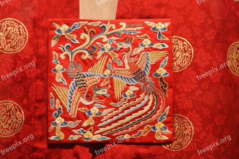 Bird Flower Clothing Embroidery Korea