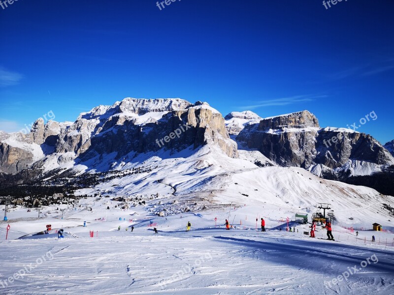 Sella Ronda Alta Badia La Villa Italy Skiing