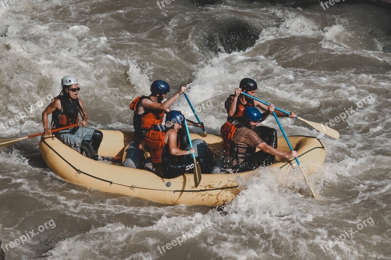 Adventure River Rafting Kayak Landscape