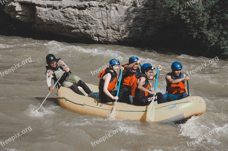 Adventure River Rafting Kayak Landscape