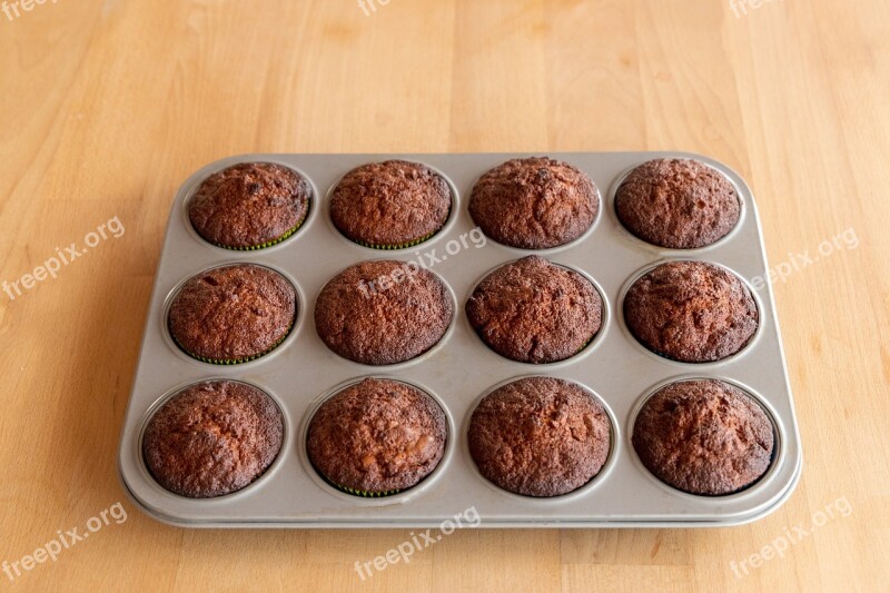 Muffins Sheet Dessert Sweet Baked Goods