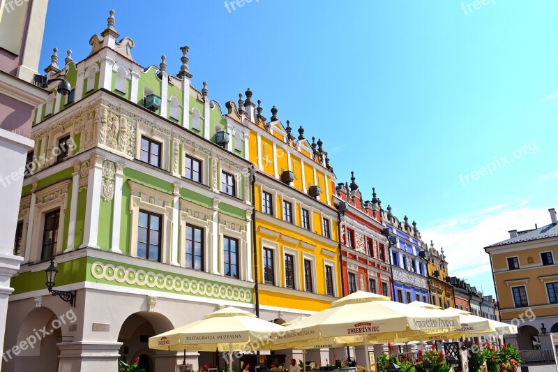 Zamosc Rynek Poland City Architecture