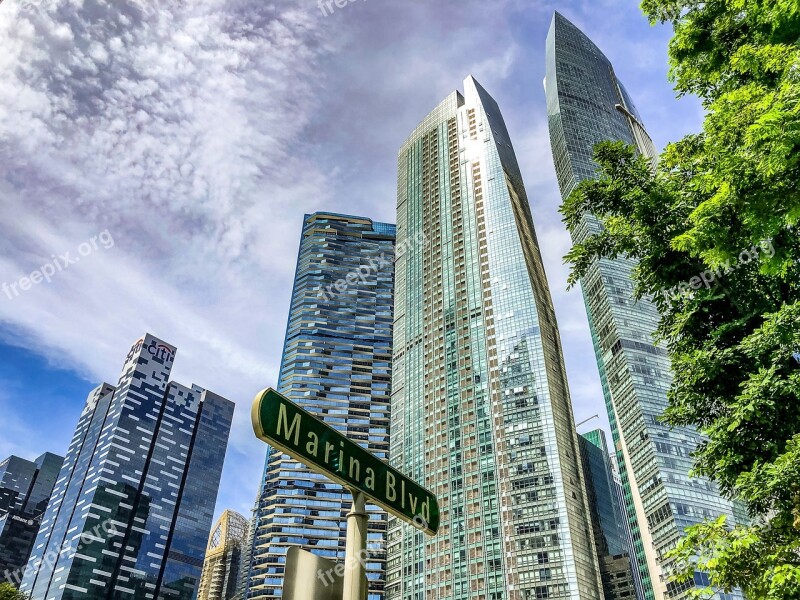 Singapore Buildings The Stage City Architecture