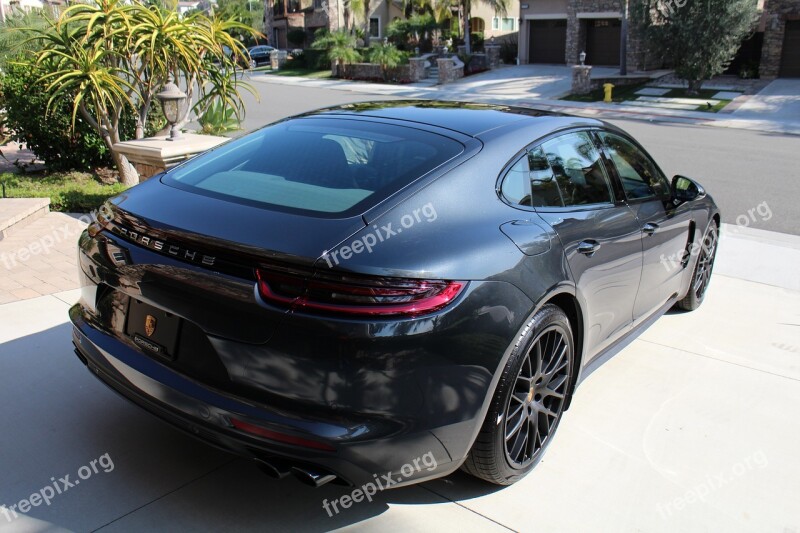 Car Porsche Porsche Panamera Auto Volcano Gray