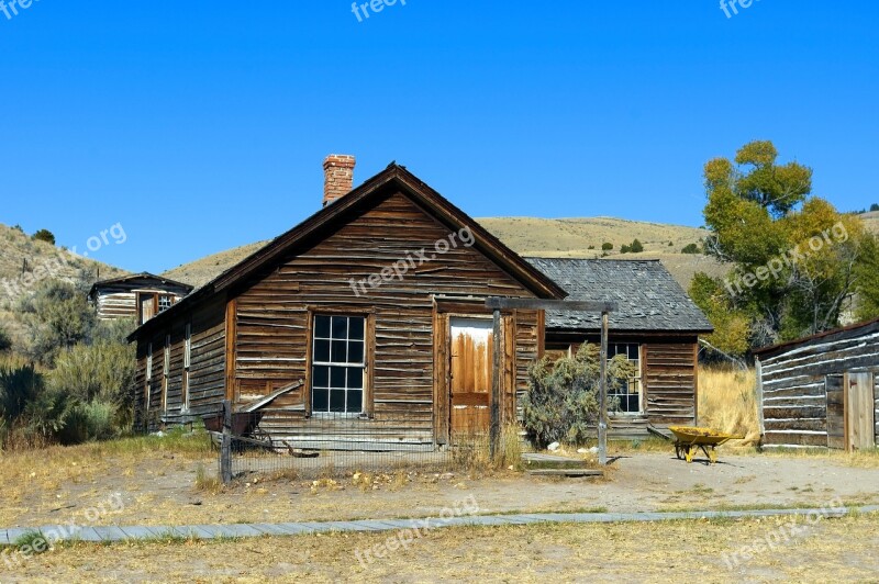 Bannack Abandoned House Bannack House Ghost Town