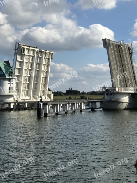 Bascule Bridge Schlei Transport System Bridge Water