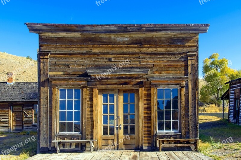 Assay Office In Bannack Montana Montana Bannack Ghost Town Old West