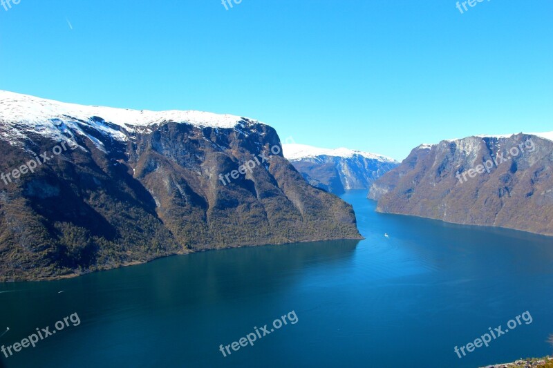 Nature Norway Mountain The Fjord Free Photos