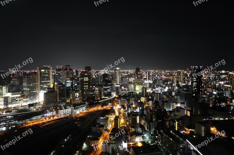 Night City City At Night Urban Skyline