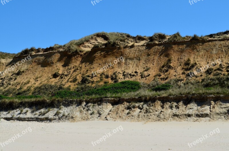 Sylt Wenningstedt Kampen Red Cliff Demolition Edge