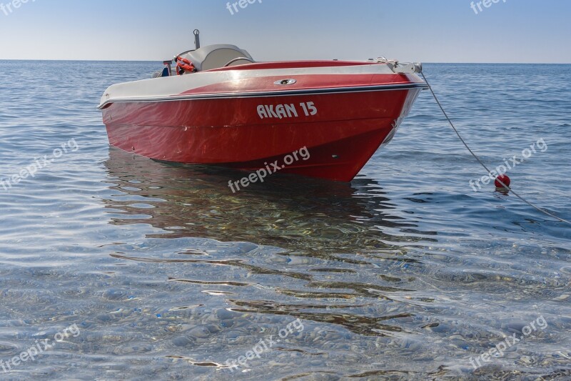 Boat Sea Summer Vacation Wave