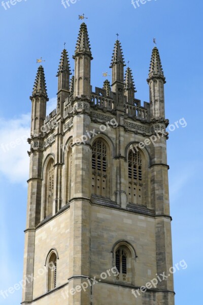 Oxford Magdalen College Tower May