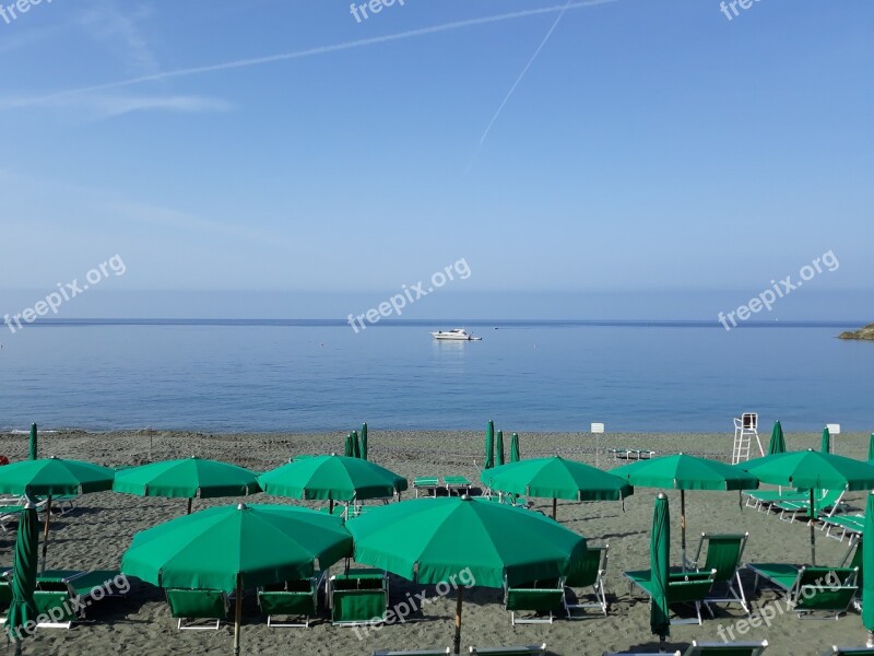 Sea Beach Bonassola Liguria Free Photos