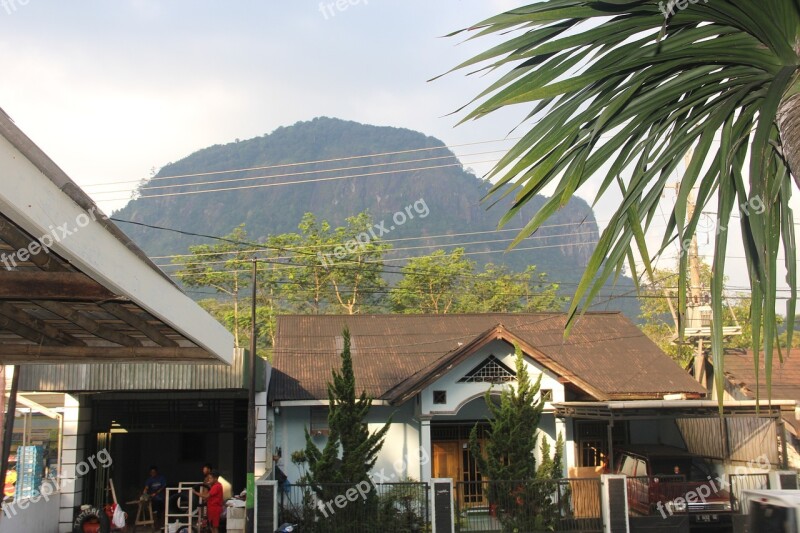 View Mount The Natural Scenery The Landscape Central Java