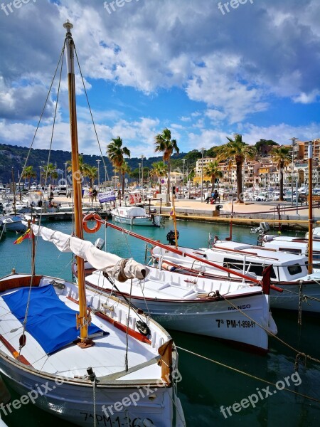 Sailboats Tourism Balearic Islands Mediterranean Sea Free Photos