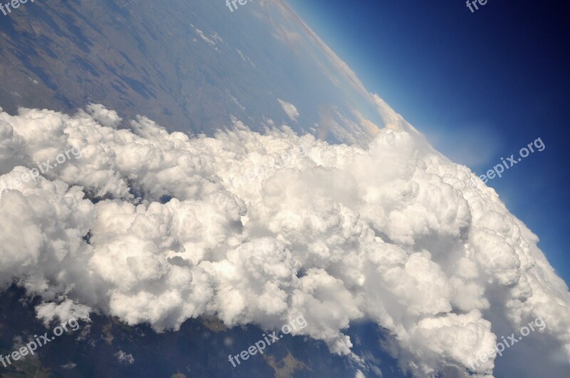 Flying Clouds Earth Planet Sky