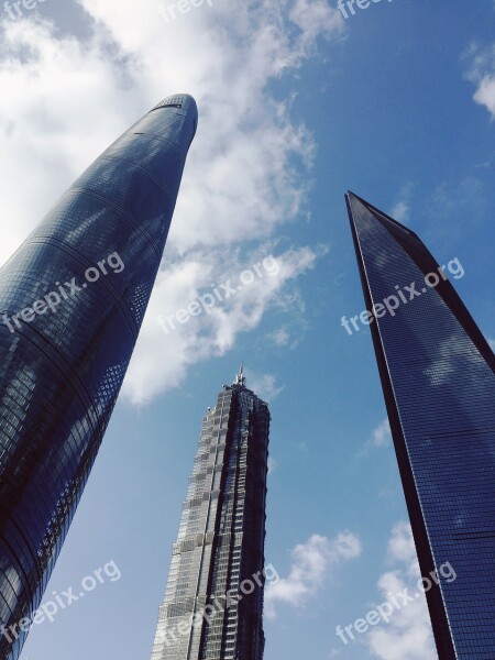 Shanghai Tall Buildings Free Photos