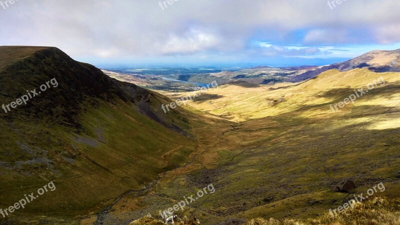 Mountains Landscape Top View Tourism Nature