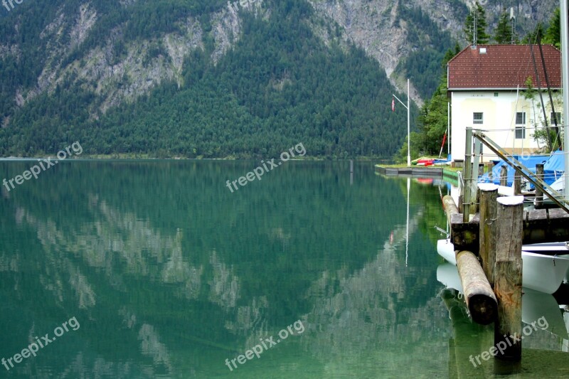 Tyrol Plansee Lake Mountain Marina