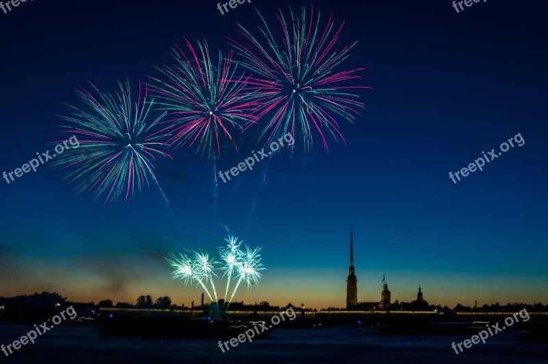 Salute Day Of The City In The Sky Holiday Night