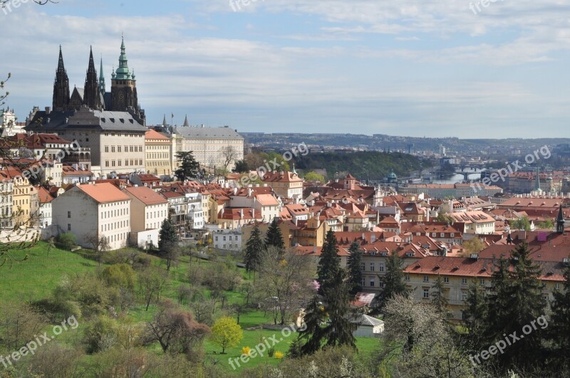 Prague Castle Historic Center Czech Republic Historically