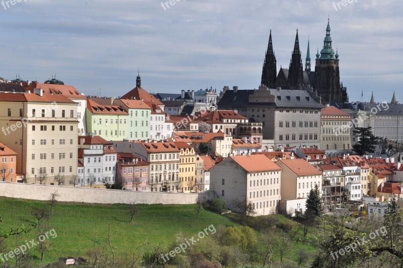 Prague Castle Historic Center Czech Republic Historically