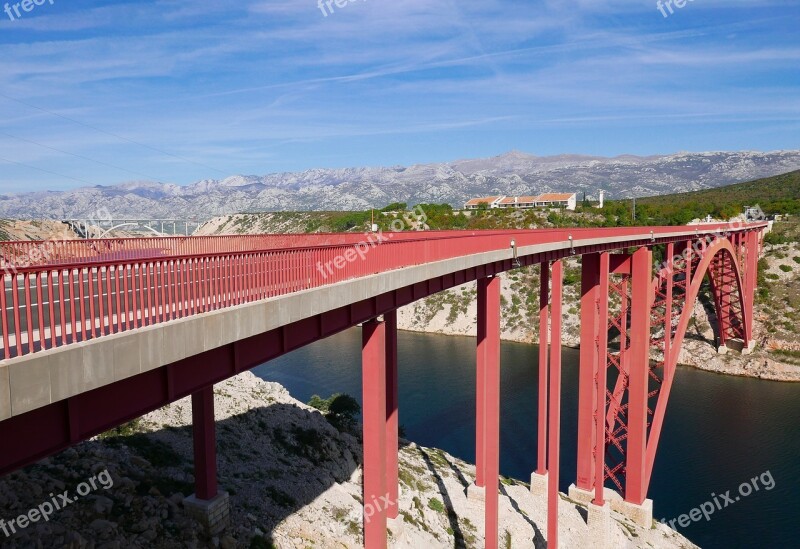 Maslenica Bridge Croatia Dalmatia Tourism