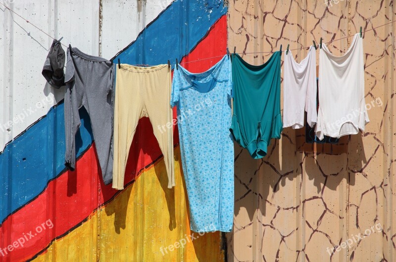 Morocco Safi Laundry Drying Clothes