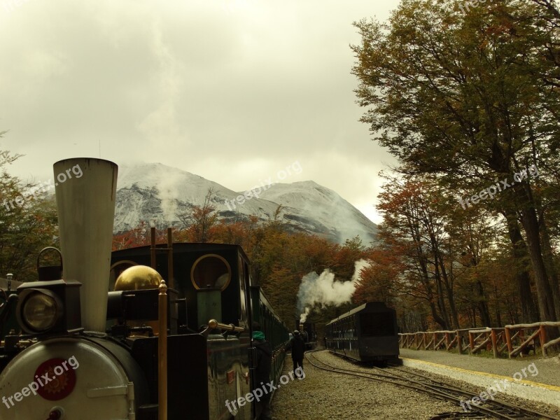 Train Driver Wagons Argentina Ushuaia