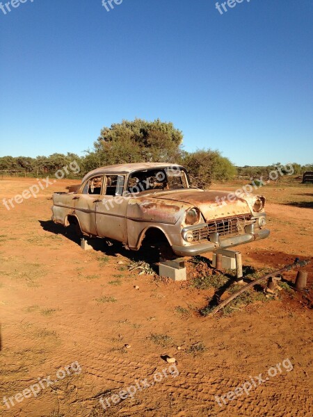 Abandoned Rusted Outback Bush Deserted