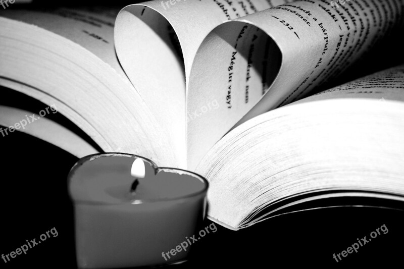 Book Heart Candle Flame Mood Based On The Novel