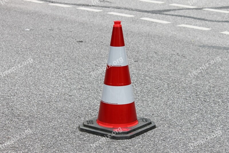 Pylon Traffic Cone Barrier Road Sign Lock