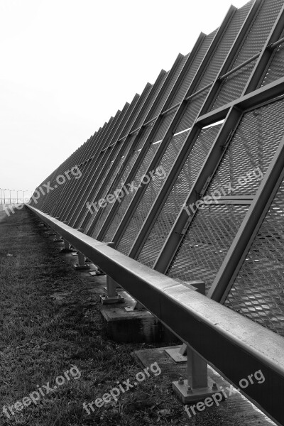 Fence Black And White Security Border Protection