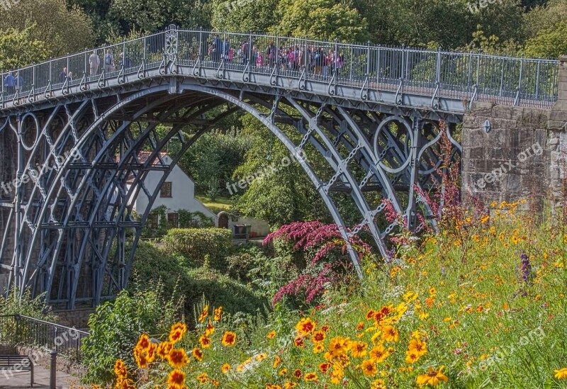 Ironbridge Architecture Bridge River Footbridge