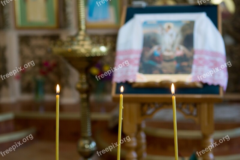 Candles Church Candles Church Cathedral Temple