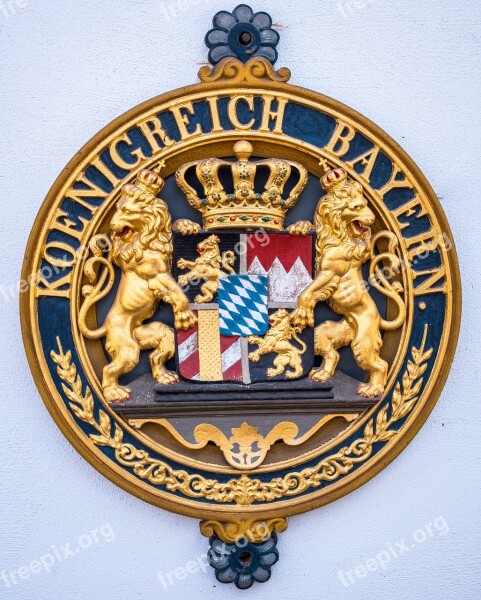 Coat Of Arms Bavaria Emblem Symbol Decoration