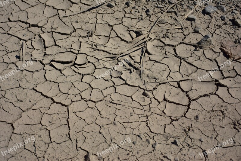 Texture Cracked Ground Sand Plain Background