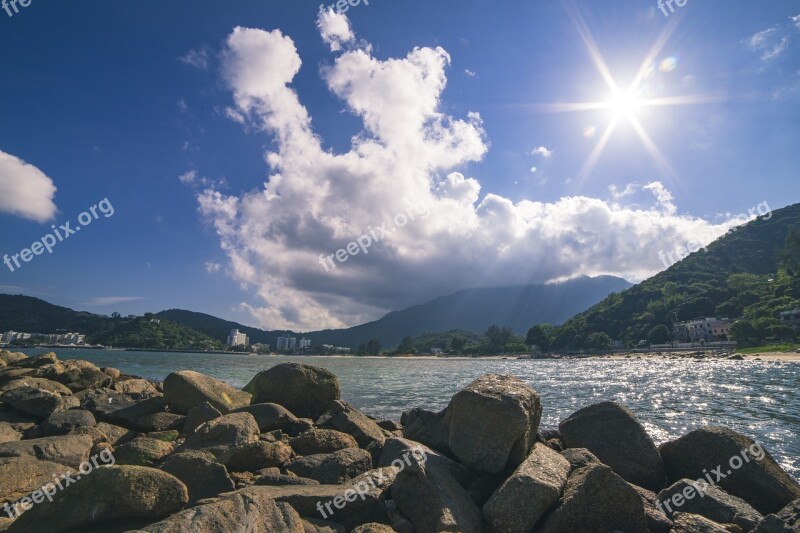 Beach Sunny Sea Hai Bian Sky