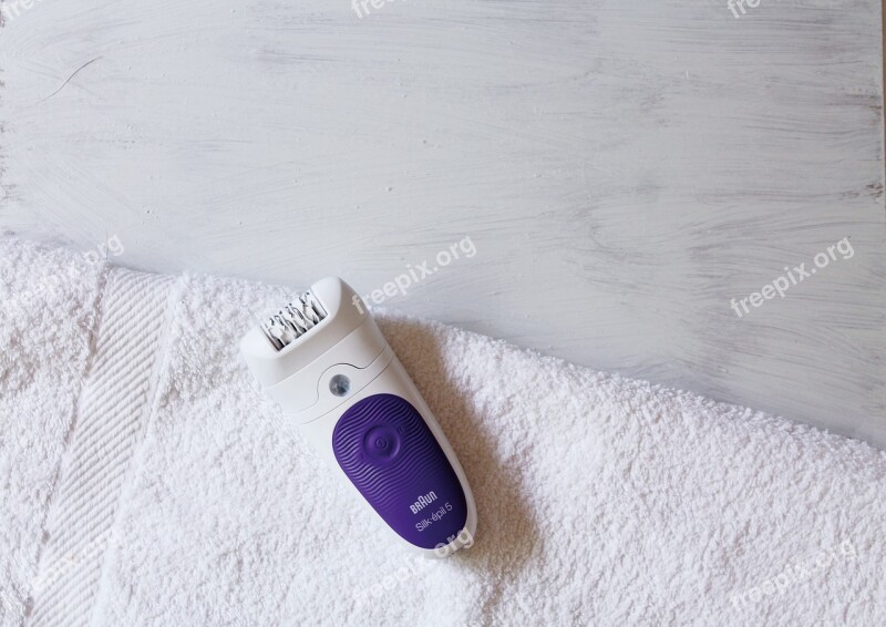 Brown Epilator Shaving Female Woman