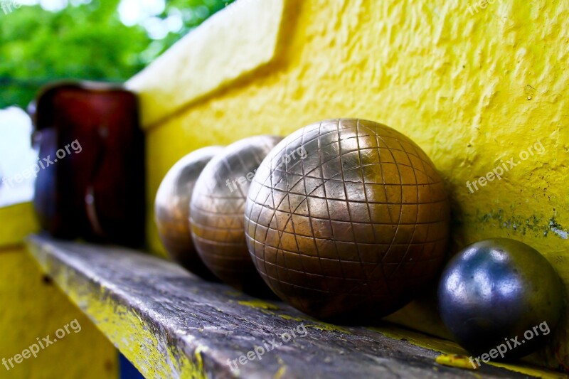 Boules Paris Color Closeup Bowling