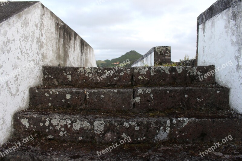 Stone Steps Old Ruin Emergence Free Photos