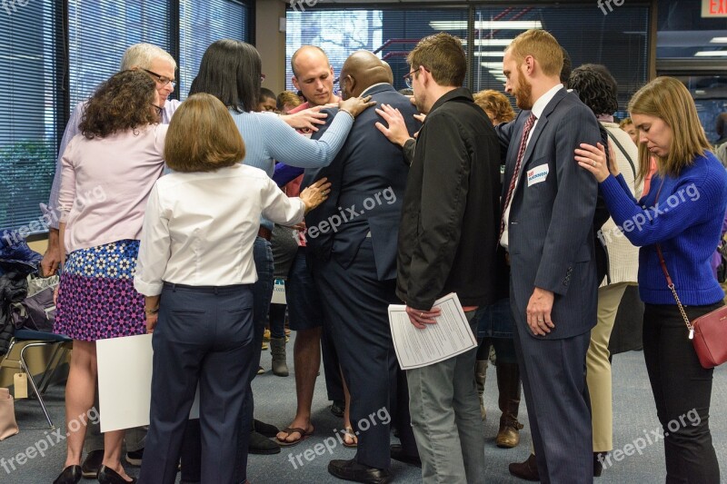 Prayer Support Politics Campaign Laying Hands