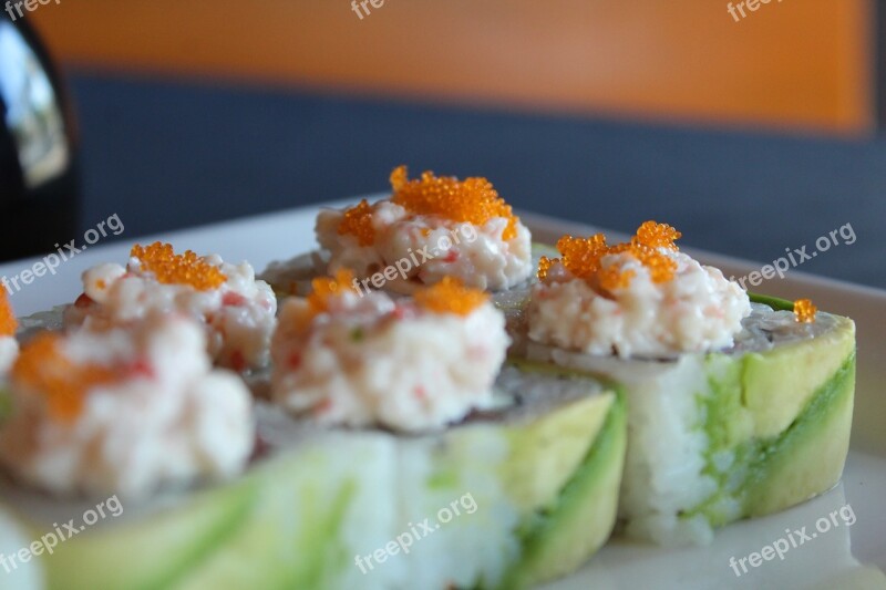 Avocado Rolls Sushi Aguacatero Roll